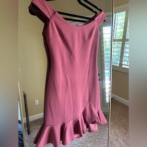 Hello Molly pink off the shoulders dress size xs/2